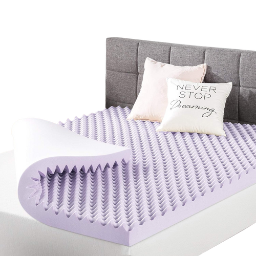 Egg Crate Memory Foam Topper w/ Lavender